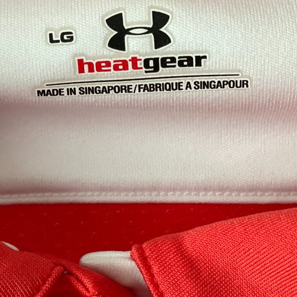 Under Armour Women's Golf Polo | Large | Organge - Picture 3 of 4